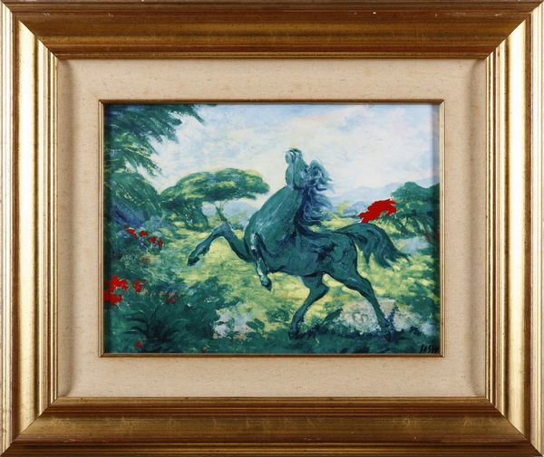 SASSU ALIGI (1912 - 2000) : Il cavaliere verde.  - Asta Asta 380 | ARTE MODERNA E CONTEMPORANEA Virtuale - Associazione Nazionale - Case d'Asta italiane