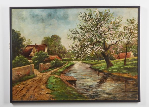 CATALANI ALESSANDRO (1897 - 1942) : Paesaggio primaverile.  - Asta Asta 380 | ARTE MODERNA E CONTEMPORANEA Virtuale - Associazione Nazionale - Case d'Asta italiane