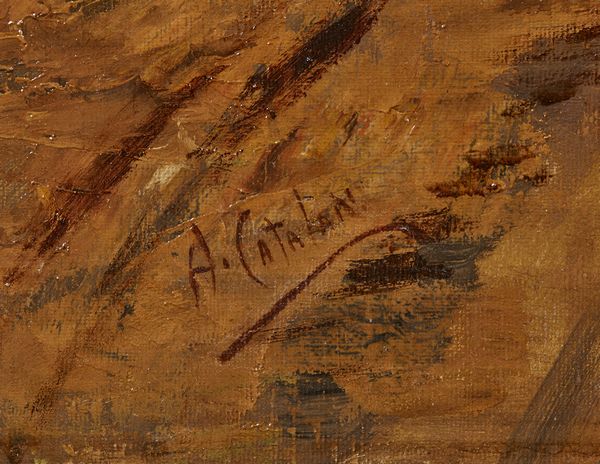 CATALANI ALESSANDRO (1897 - 1942) : Paesaggio primaverile.  - Asta Asta 380 | ARTE MODERNA E CONTEMPORANEA Virtuale - Associazione Nazionale - Case d'Asta italiane