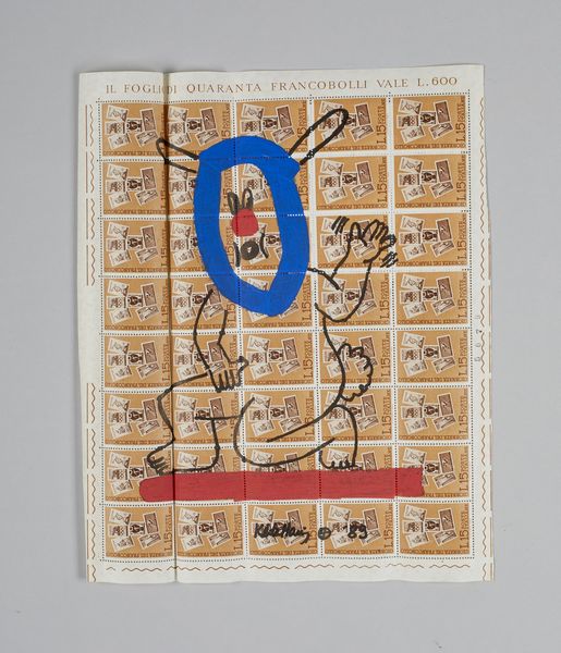 HARING KEITH  (1958 - 1990) : (ATT.TO) The story of red and bleau.  - Asta Asta 380 | ARTE MODERNA E CONTEMPORANEA Virtuale - Associazione Nazionale - Case d'Asta italiane