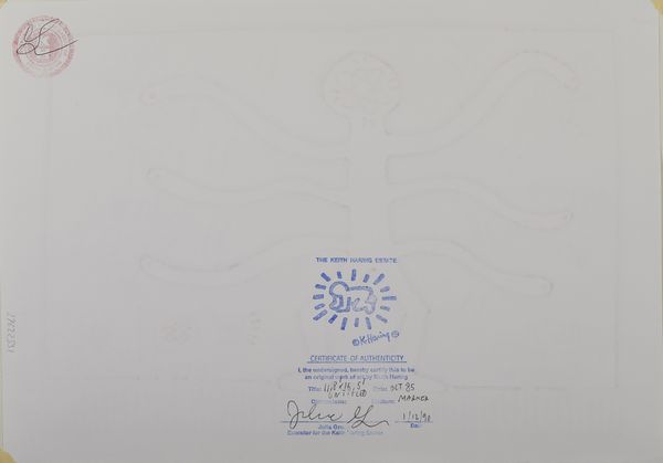 HARING KEITH  (1958 - 1990) : (ATT.TO). Senza titolo.  - Asta Asta 380 | ARTE MODERNA E CONTEMPORANEA Virtuale - Associazione Nazionale - Case d'Asta italiane