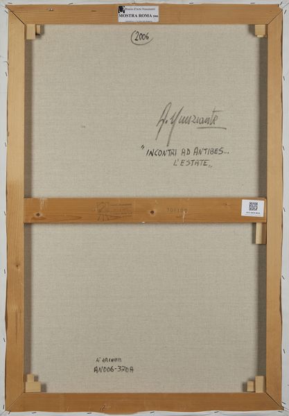 NUNZIANTE ANTONIO (n. 1956) : Incontri ad Antibes... L'estate.  - Asta Asta 380 | ARTE MODERNA E CONTEMPORANEA Virtuale - Associazione Nazionale - Case d'Asta italiane