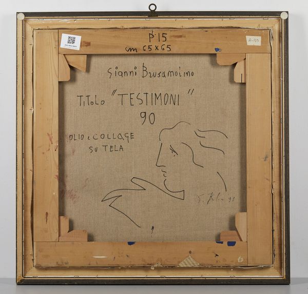 BRUSAMOLINO GIANNI (n. 1928) : Testimoni.  - Asta Asta 380 | ARTE MODERNA E CONTEMPORANEA Virtuale - Associazione Nazionale - Case d'Asta italiane