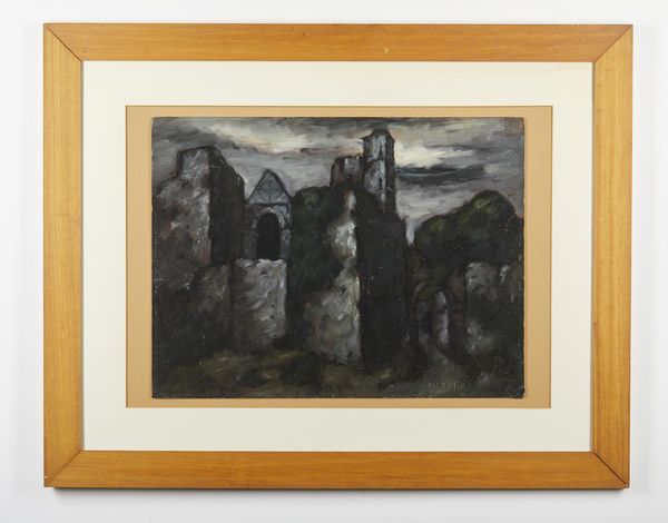 MODOTTO ANGILOTTO ERMAGORA (1900 - 1968) : Paesaggio, Roma 1958.  - Asta Asta 380 | ARTE MODERNA E CONTEMPORANEA Virtuale - Associazione Nazionale - Case d'Asta italiane