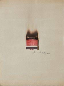 AUBERTIN BERNARD (1934 - 2015) - Dessin de feu.
