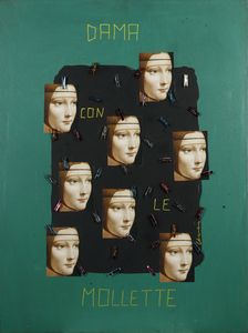 FRANCIA CLAUDIO (n. 1952) - Dama con le mollette.