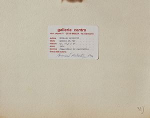 AUBERTIN BERNARD (1934 - 2015) : Dessin du feu.  - Asta Asta 380 | ARTE MODERNA E CONTEMPORANEA Virtuale - Associazione Nazionale - Case d'Asta italiane