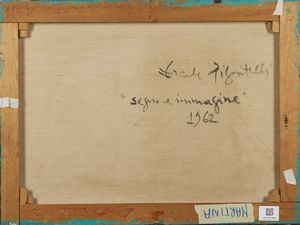 PIGNATELLI ERCOLE (n. 1935) : Segno e immagine.  - Asta Asta 380 | ARTE MODERNA E CONTEMPORANEA Virtuale - Associazione Nazionale - Case d'Asta italiane