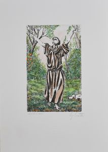 CONTE GIUSEPPE : Cantico delle Creature.  - Asta Asta 380 | ARTE MODERNA E CONTEMPORANEA Virtuale - Associazione Nazionale - Case d'Asta italiane