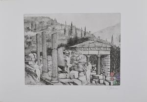 PALLESCHI ERNESTO NINO : Le Grazie di Ugo Foscolo.  - Asta Asta 380 | ARTE MODERNA E CONTEMPORANEA Virtuale - Associazione Nazionale - Case d'Asta italiane