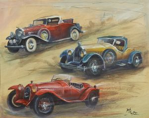 AUTORE NON IDENTIFICATO - Tre velocit� d'epoca.