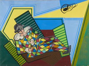 ORIANI PIPPO (1909 - 1972) - Arlecchino a riposo