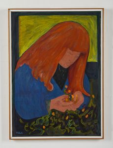 TOGO (n. 1937) : Bimba tra i fiori.  - Asta Asta 380 | ARTE MODERNA E CONTEMPORANEA Virtuale - Associazione Nazionale - Case d'Asta italiane