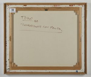 TOGO (n. 1937) : Composizione con frutta.  - Asta Asta 380 | ARTE MODERNA E CONTEMPORANEA Virtuale - Associazione Nazionale - Case d'Asta italiane