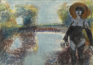 MOTTI GIUSEPPE (1908 - 1990) - Contadina.