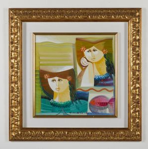 DI CARLO VITTORIO MARIA (n. 1937) : L'attesa.  - Asta Asta 380 | ARTE MODERNA E CONTEMPORANEA Virtuale - Associazione Nazionale - Case d'Asta italiane