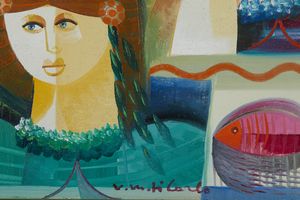 DI CARLO VITTORIO MARIA (n. 1937) : L'attesa.  - Asta Asta 380 | ARTE MODERNA E CONTEMPORANEA Virtuale - Associazione Nazionale - Case d'Asta italiane