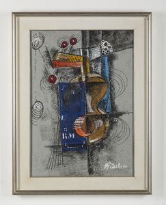 DI CARLO VITTORIO MARIA (n. 1937) : Strumento a corde n�3.  - Asta Asta 380 | ARTE MODERNA E CONTEMPORANEA Virtuale - Associazione Nazionale - Case d'Asta italiane