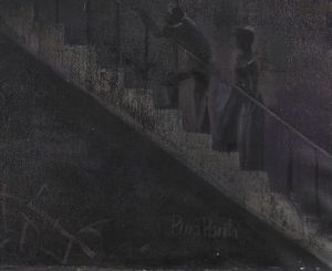 PONTI PINO (1905 - 1999) : La lunga scala.  - Asta Asta 380 | ARTE MODERNA E CONTEMPORANEA Virtuale - Associazione Nazionale - Case d'Asta italiane