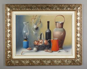 GROSSI PROFERIO (1923 - 2000) : Natura morta.  - Asta Asta 380 | ARTE MODERNA E CONTEMPORANEA Virtuale - Associazione Nazionale - Case d'Asta italiane