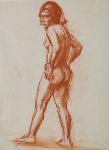 CARENA FELICE (1879 - 1966) - Giovane modella.