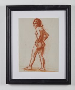 CARENA FELICE (1879 - 1966) : Giovane modella.  - Asta Asta 380 | ARTE MODERNA E CONTEMPORANEA Virtuale - Associazione Nazionale - Case d'Asta italiane