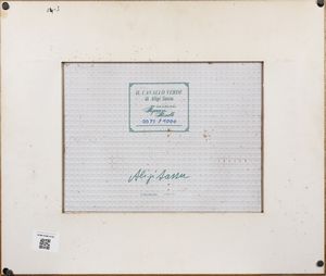 SASSU ALIGI (1912 - 2000) : Il cavaliere verde.  - Asta Asta 380 | ARTE MODERNA E CONTEMPORANEA Virtuale - Associazione Nazionale - Case d'Asta italiane