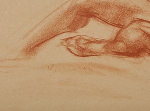 CARENA FELICE (1879 - 1966) : Giovane modello.  - Asta Asta 380 | ARTE MODERNA E CONTEMPORANEA Virtuale - Associazione Nazionale - Case d'Asta italiane