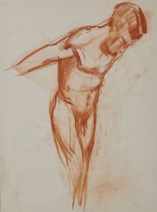 CARENA FELICE (1879 - 1966) - Giovane modello.