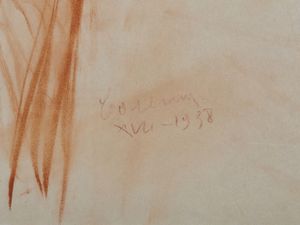 CARENA FELICE (1879 - 1966) : Giovane modello.  - Asta Asta 380 | ARTE MODERNA E CONTEMPORANEA Virtuale - Associazione Nazionale - Case d'Asta italiane