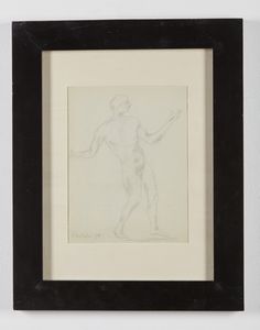 SARTORI AMLETO  (1915 - 1962) : Maschera (personaggio in posa per una scenografia teatrale).  - Asta Asta 380 | ARTE MODERNA E CONTEMPORANEA Virtuale - Associazione Nazionale - Case d'Asta italiane