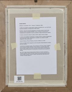 SARTORI AMLETO  (1915 - 1962) : Maschera (personaggio in posa per una scenografia teatrale).  - Asta Asta 380 | ARTE MODERNA E CONTEMPORANEA Virtuale - Associazione Nazionale - Case d'Asta italiane