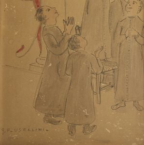 USELLINI GIANFILIPPO (1903 - 1971) : Senza titolo.  - Asta Asta 380 | ARTE MODERNA E CONTEMPORANEA Virtuale - Associazione Nazionale - Case d'Asta italiane