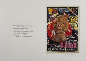 ROTELLA MIMMO (1918 - 2006) - Marilyn un mito di un'epoca.