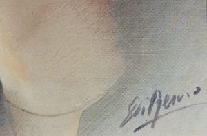 DI RENZO COSTANTINO (n. 1946) : Volto.  - Asta Asta 380 | ARTE MODERNA E CONTEMPORANEA Virtuale - Associazione Nazionale - Case d'Asta italiane