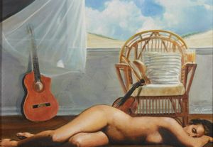 DI RENZO COSTANTINO (n. 1946) - Cielo blu.