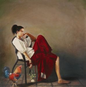 DI RENZO COSTANTINO (n. 1946) - Il gallo.