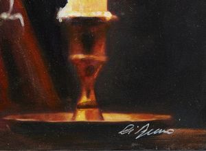 DI RENZO COSTANTINO (n. 1946) : La candela.  - Asta Asta 380 | ARTE MODERNA E CONTEMPORANEA Virtuale - Associazione Nazionale - Case d'Asta italiane