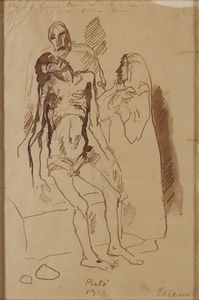 CARENA FELICE (1879 - 1966) : Piet�.  - Asta Asta 380 | ARTE MODERNA E CONTEMPORANEA Virtuale - Associazione Nazionale - Case d'Asta italiane