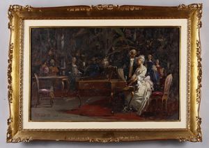 POZZATO PARIDE (1899 - 1971) - Scena d'interno.