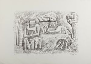 NOTTE EMILIO (1891 - 1982) - Senza titolo.