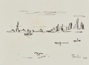 TAMBURI ORFEO (1910 - 1994) - Senza titolo.