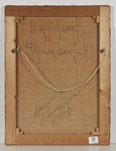 MAGGI GIAMPIETRO (n. 1934) : Figura con frutti.  - Asta Asta 380 | ARTE MODERNA E CONTEMPORANEA Virtuale - Associazione Nazionale - Case d'Asta italiane