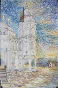 CANCELLI MAURIZIO - L'alba su Cupoli.