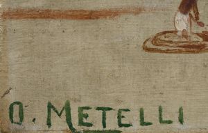 METELLI ORNEORE (1872 - 1938) : Senza titolo.  - Asta Asta 380 | ARTE MODERNA E CONTEMPORANEA Virtuale - Associazione Nazionale - Case d'Asta italiane
