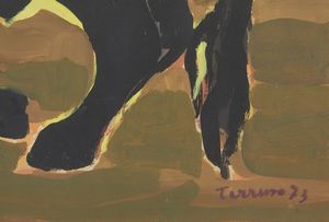 TERRUSO SAVERIO (1939 - 2003) : Corrida.  - Asta Asta 380 | ARTE MODERNA E CONTEMPORANEA Virtuale - Associazione Nazionale - Case d'Asta italiane