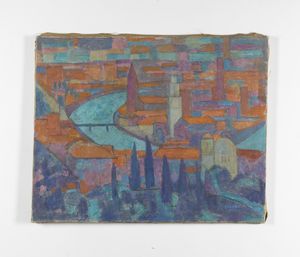 CASORATI DAFNE (1897 - 1984) : Verona.  - Asta Asta 380 | ARTE MODERNA E CONTEMPORANEA Virtuale - Associazione Nazionale - Case d'Asta italiane