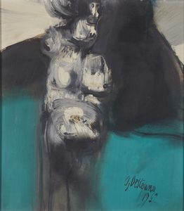 DE STEFANO ARMANDO (n. 1926) - Personaggio a Stromboli.