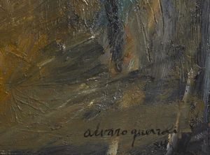 QUERZOLI ALVARO (n. 1955) : Autoritratto.  - Asta Asta 380 | ARTE MODERNA E CONTEMPORANEA Virtuale - Associazione Nazionale - Case d'Asta italiane