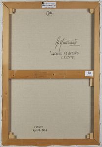 NUNZIANTE ANTONIO (n. 1956) : Incontri ad Antibes... L'estate.  - Asta Asta 380 | ARTE MODERNA E CONTEMPORANEA Virtuale - Associazione Nazionale - Case d'Asta italiane